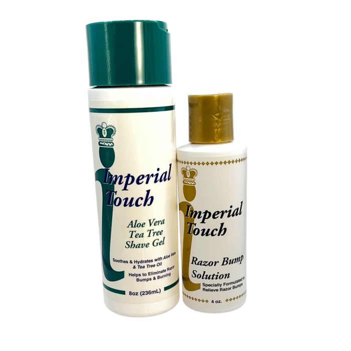 imperial touch razor bump solution & aloe vera shave gel