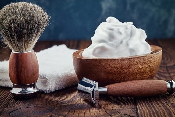 imperial touch shaving cream & badger shaving brush